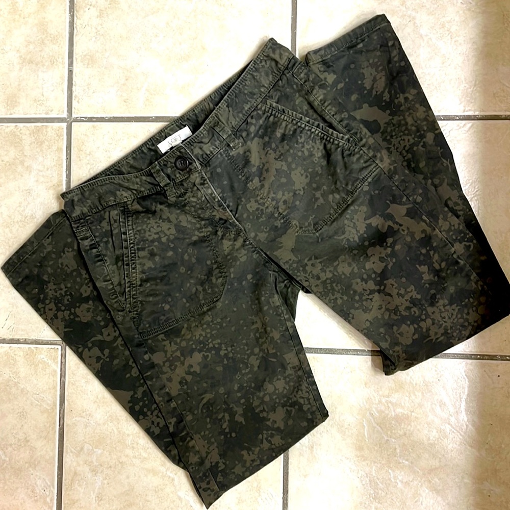 Camo cotton blend pants